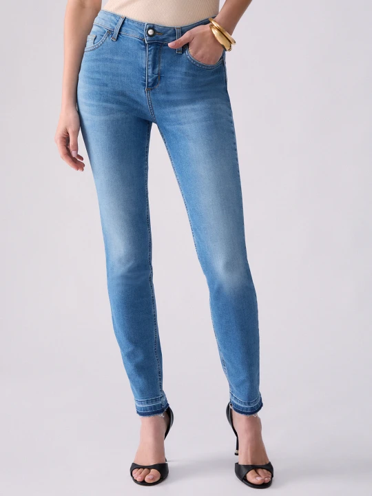 Zdjęcie produktu Liu Jo Skinny Stonewash Jeans Blue Denim