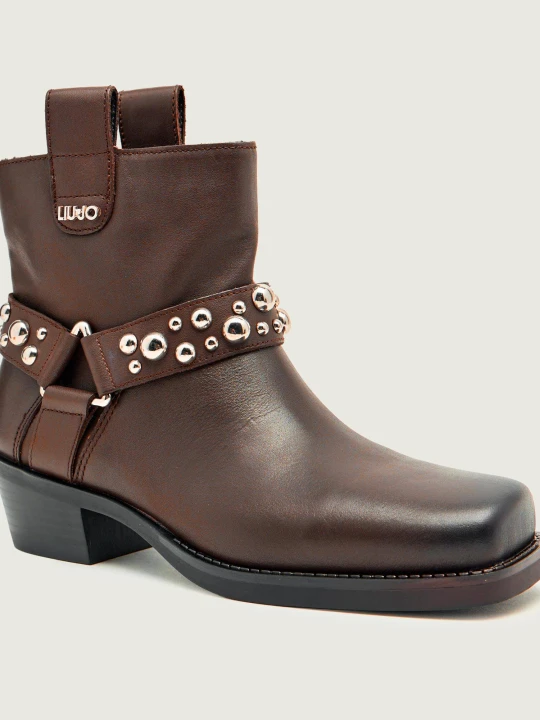 Zdjęcie produktu Liu Jo Skórzane botki ROXY 01 brązowy