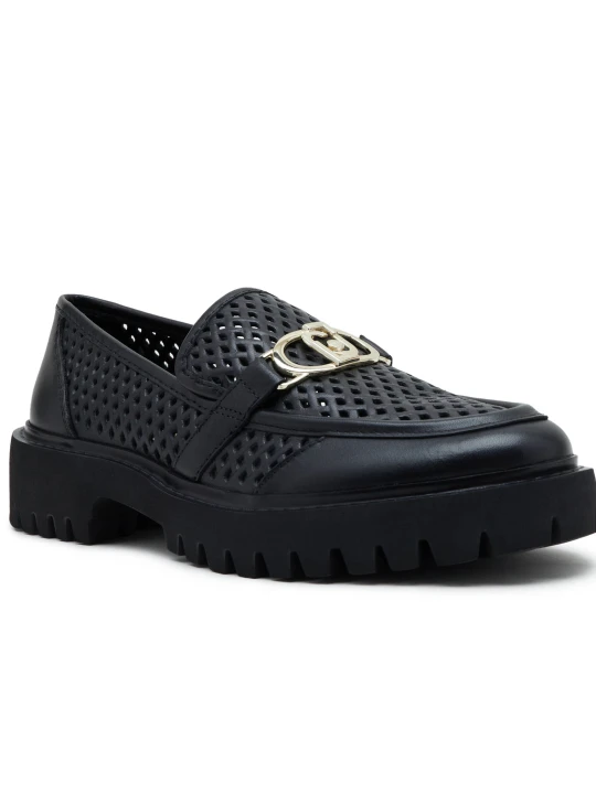 Zdjęcie produktu Liu Jo Skórzane loafersy czarny