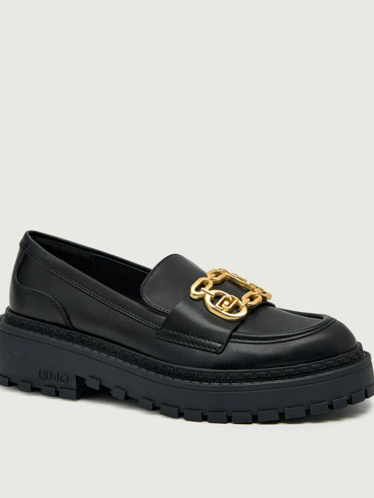 Zdjęcie produktu Liu Jo Skórzane loafersy RUMI 34 czarny