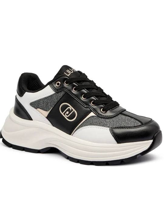 Zdjęcie produktu Liu Jo Skórzane sneakersy Eva 02 czarny