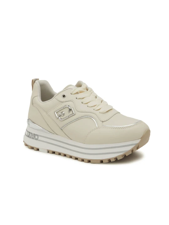 Zdjęcie produktu Liu Jo Skórzane sneakersy MAXI WONDER 73 beżowy