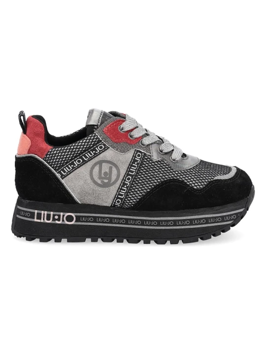 Zdjęcie produktu Liu Jo Skórzane sneakersy "Maxi Wonder" w kolorze czarnym rozmiar: 26