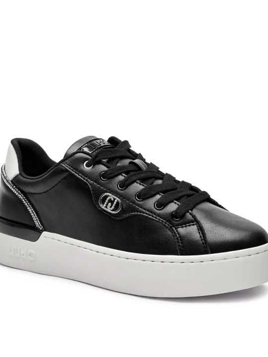 Zdjęcie produktu Liu Jo Skórzane sneakersy Silvia 95 czarny