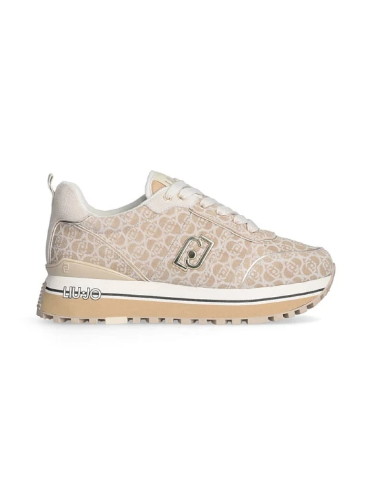 Zdjęcie produktu Liu Jo Skórzane sneakersy w kolorze beżowym rozmiar: 39