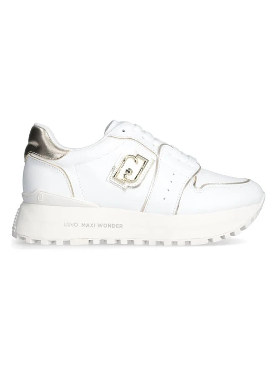Zdjęcie produktu Liu Jo Skórzane sneakersy w kolorze białym rozmiar: 38