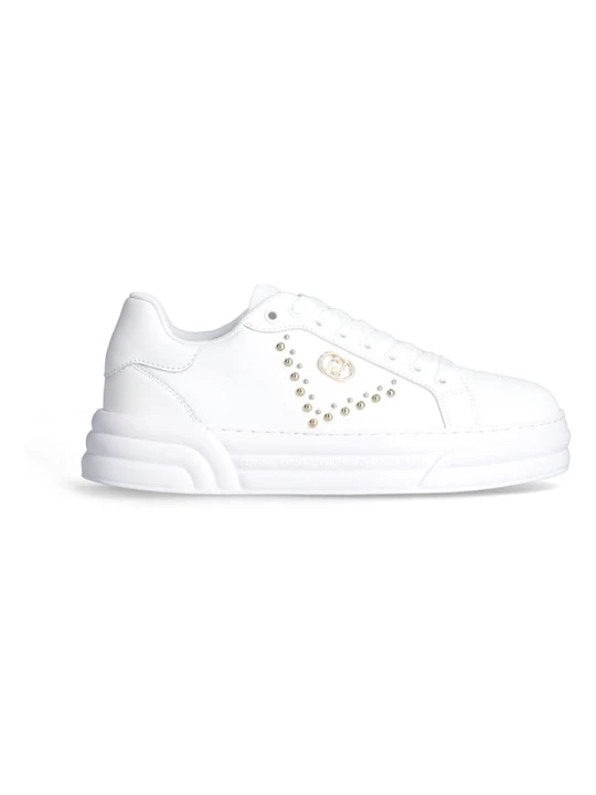 Zdjęcie produktu Liu Jo Skórzane sneakersy w kolorze białym rozmiar: 40