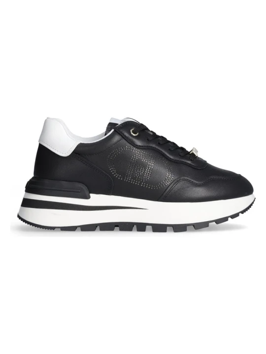 Zdjęcie produktu Liu Jo Skórzane sneakersy w kolorze czarno-białym rozmiar: 40