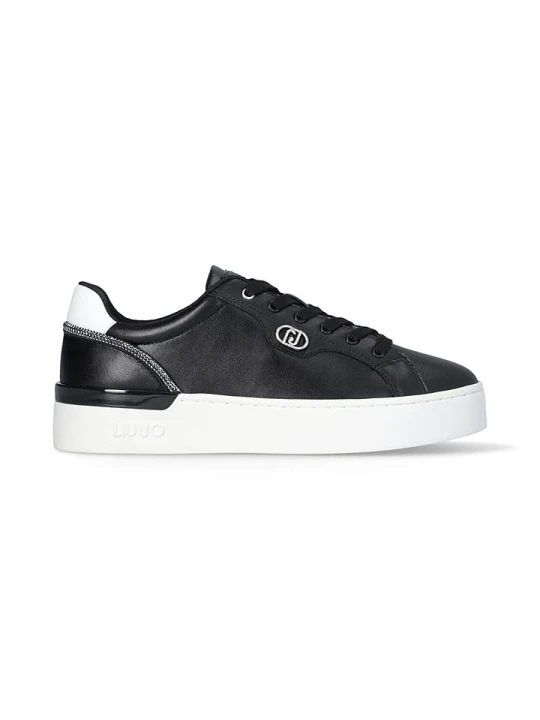 Zdjęcie produktu Liu Jo Skórzane sneakersy w kolorze czarnym rozmiar: 38
