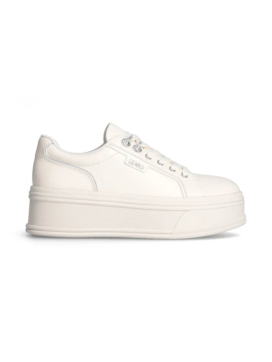 Zdjęcie produktu Liu Jo Skórzane sneakersy w kolorze kremowym rozmiar: 40