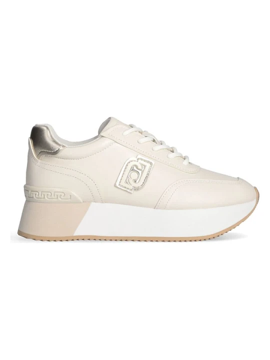 Zdjęcie produktu Liu Jo Skórzane sneakersy w kolorze kremowym rozmiar: 40