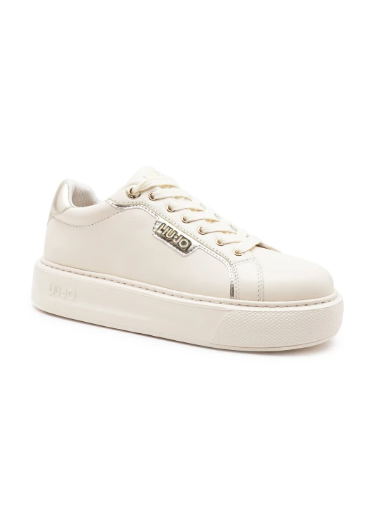 Zdjęcie produktu Liu Jo Skórzane sneakersy Kylie 18 beżowy