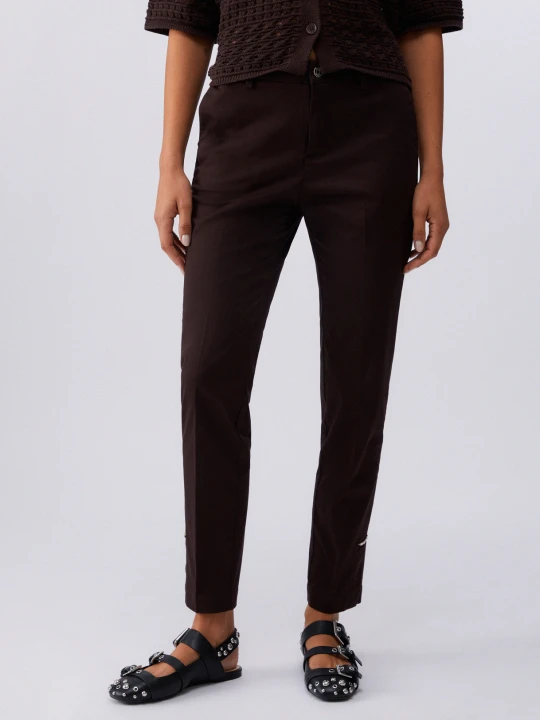 Zdjęcie produktu Liu Jo Slim-fit Chinos Dark Brown