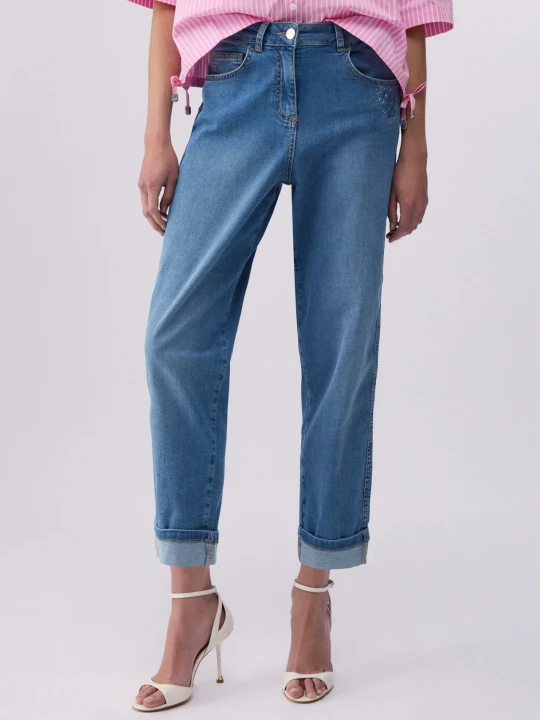 Zdjęcie produktu Liu Jo Slim-fit Jeans With Logo Blue Denim