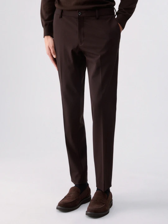 Zdjęcie produktu Liu Jo Slim Fit Jersey Trousers brązowy