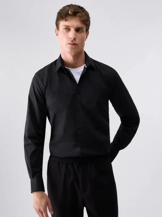 Zdjęcie produktu Liu Jo Slim Fit Poplin Shirt czarny