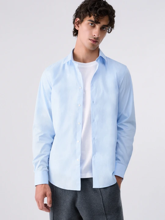 Zdjęcie produktu Liu Jo Slim Fit Poplin Shirt Light Blue