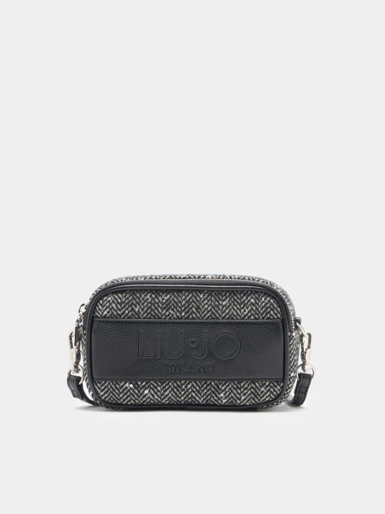 Zdjęcie produktu Liu Jo Small Chevron Bag With Sequins czarny