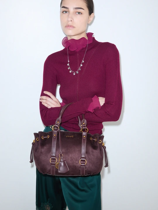 Zdjęcie produktu Liu Jo Small Drawstring Bag Aubergine