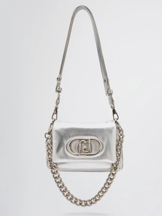 Zdjęcie produktu Liu Jo Small Foil-effect Lapuffy Bag srebrny