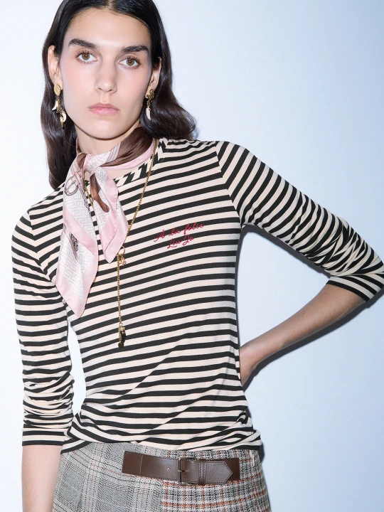Zdjęcie produktu Liu Jo Small Foulard With Print Dark Brown