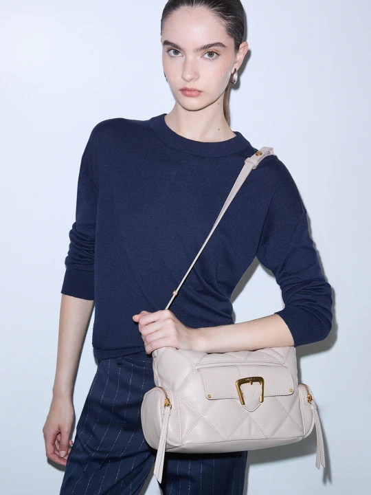 Zdjęcie produktu Liu Jo Small Hobo Bag Quilted biały