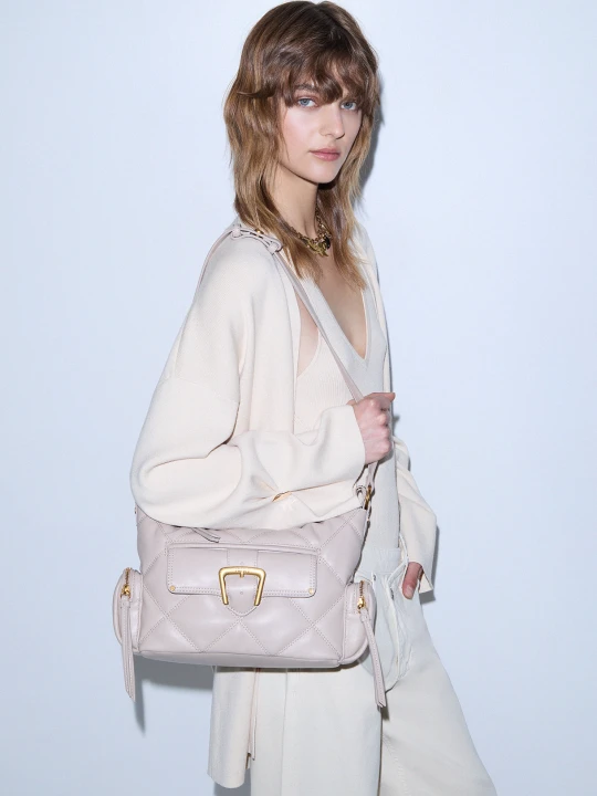 Zdjęcie produktu Liu Jo Small Hobo Bag Quilted biały