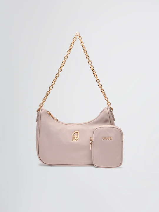 Zdjęcie produktu Liu Jo Small Hobo Bag With Charm Dove Grey