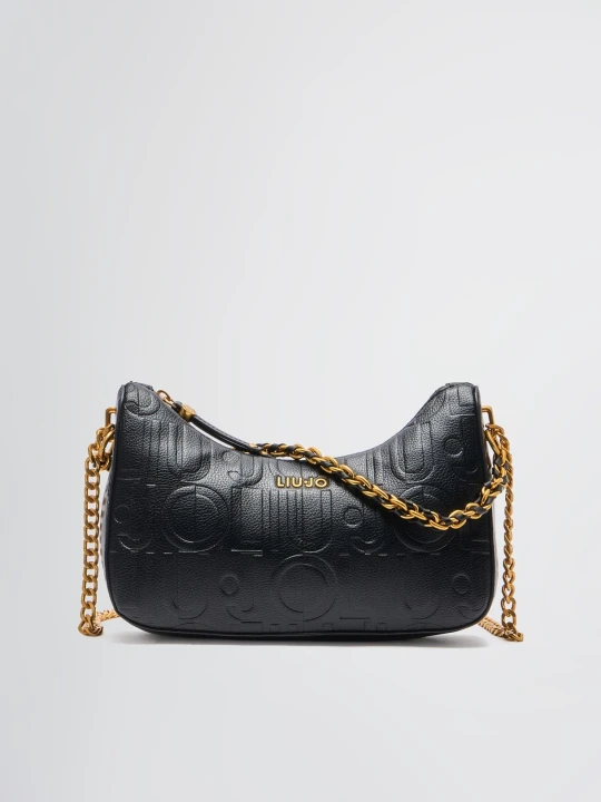 Zdjęcie produktu Liu Jo Small Hobo Bag With Logo czarny
