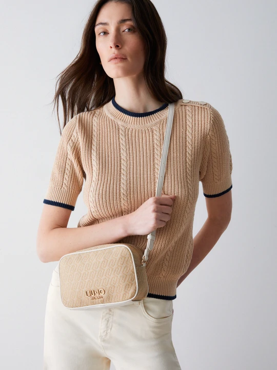 Zdjęcie produktu Liu Jo Small Jacquard Crossbody Bag beżowy