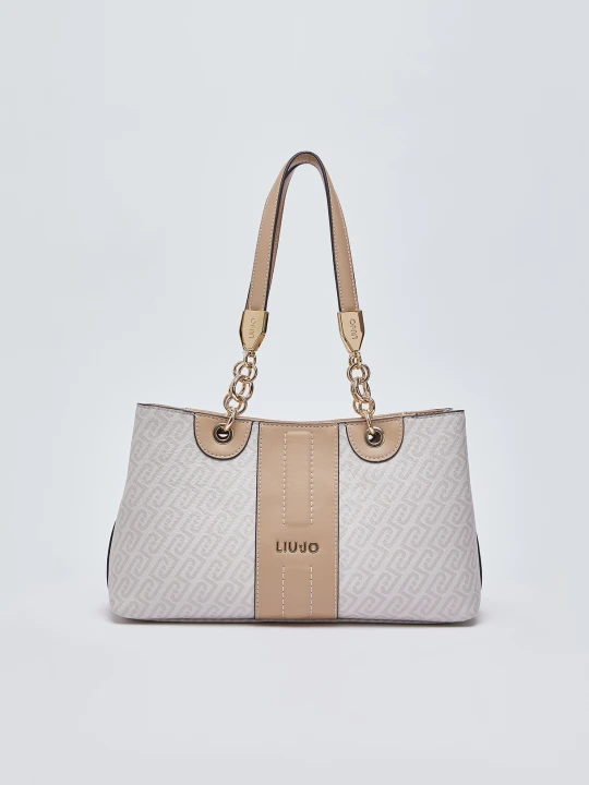 Zdjęcie produktu Liu Jo Small Shoulder Bag With Monogram beżowy