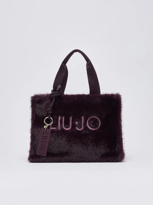 Zdjęcie produktu Liu Jo Small Teddy Tote Bag Aubergine