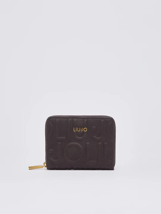 Zdjęcie produktu Liu Jo Small Wallet With Logo Dark Brown