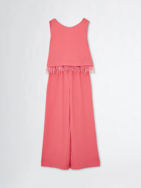 Zdjęcie produktu Liu Jo Smart Jumpsuit With Feathered Detailing Peach
