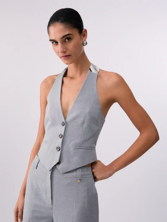 Zdjęcie produktu Liu Jo Smart Melange Waistcoat szary