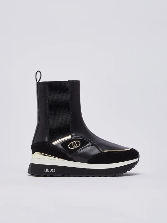 Zdjęcie produktu Liu Jo Sneakers Boots In Leather czarny
