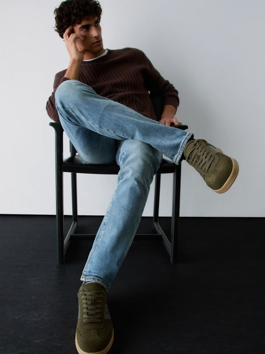 Zdjęcie produktu Liu Jo Sneakers For For Men In Suede Moss Green