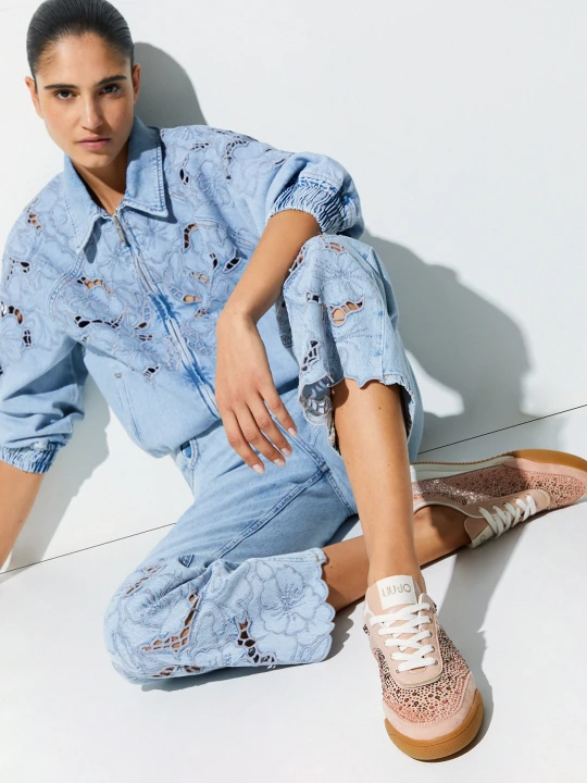 Zdjęcie produktu Liu Jo Sneakers With All-over Rhinestones różowy