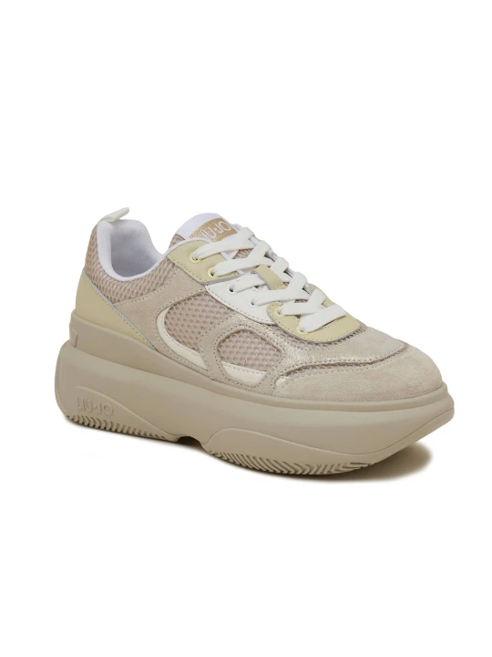 Zdjęcie produktu Liu Jo Sneakersy June 14 | z dodatkiem skóry beżowy
