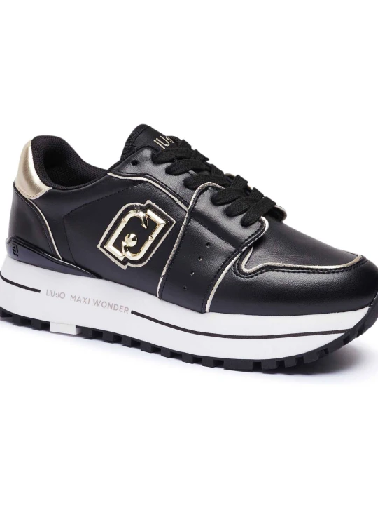 Zdjęcie produktu Liu Jo Sneakersy MAXI WONDER 85 | z dodatkiem skóry czarny