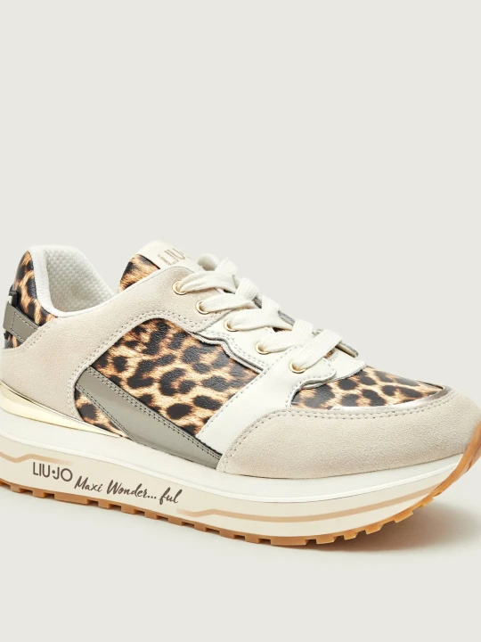 Zdjęcie produktu Liu Jo Sneakersy MAXI WONDER 91 - SNEAKER | zamsz beżowy