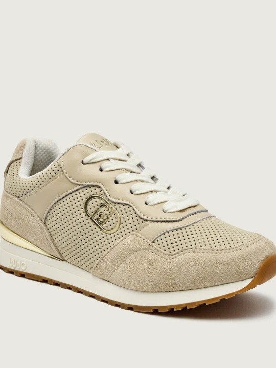 Zdjęcie produktu Liu Jo Sneakersy MAXI WONDER LOW 02 BIS | zamsz beżowy