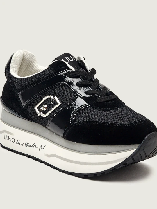 Zdjęcie produktu Liu Jo Sneakersy MAXI WONDER PLUS 02 | zamsz czarny