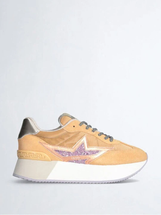 Zdjęcie produktu Liu Jo Sneakersy w kolorze jasnobrązowo-fioletowo-pomarańczowym rozmiar: 37