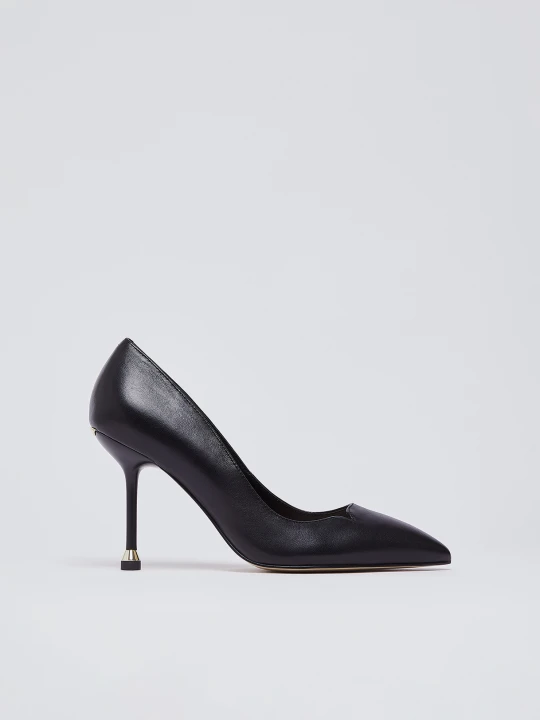 Zdjęcie produktu Liu Jo Soft Nappa Leather Court Shoes czarny