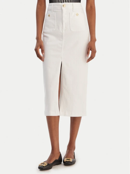 Zdjęcie produktu Liu Jo Spódnica jeansowa UA6259 D0275 Biały Regular Fit
