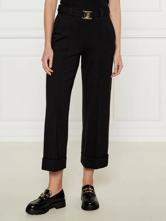Zdjęcie produktu Liu Jo Spodnie chino | flare fit czarny