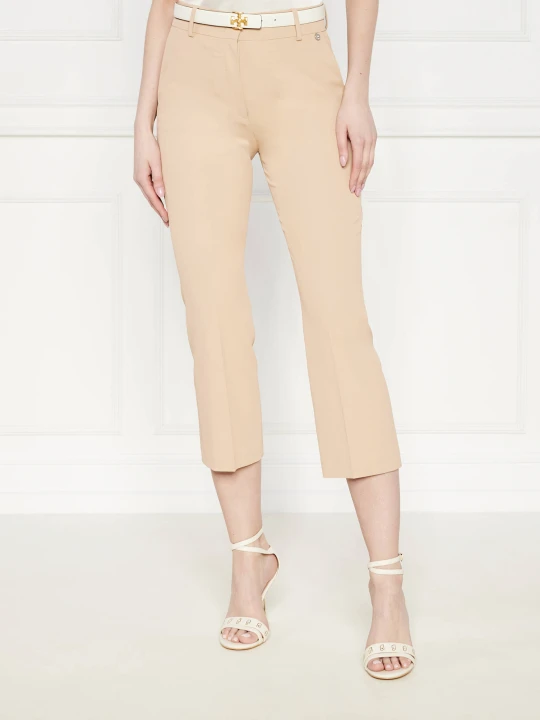 Zdjęcie produktu Liu Jo Spodnie | Cropped Fit beżowy