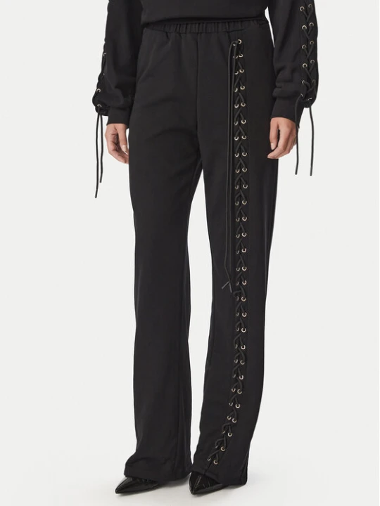 Zdjęcie produktu Liu Jo Spodnie dresowe TF6277 F0334 Czarny Relaxed Fit