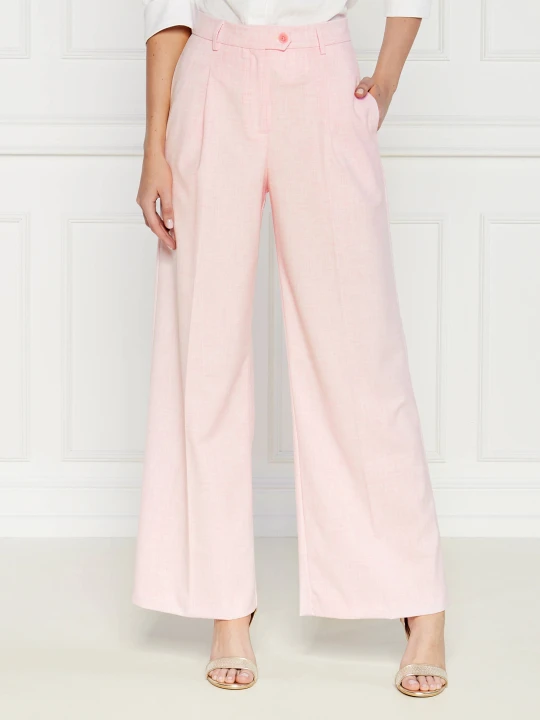 Zdjęcie produktu Liu Jo Spodnie | flare fit pudrowy róż